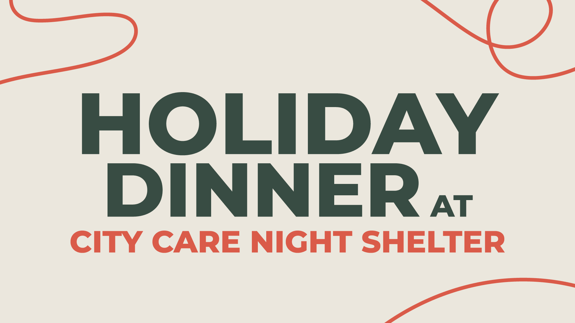 Holiday Dinner at City Care Night Shelter