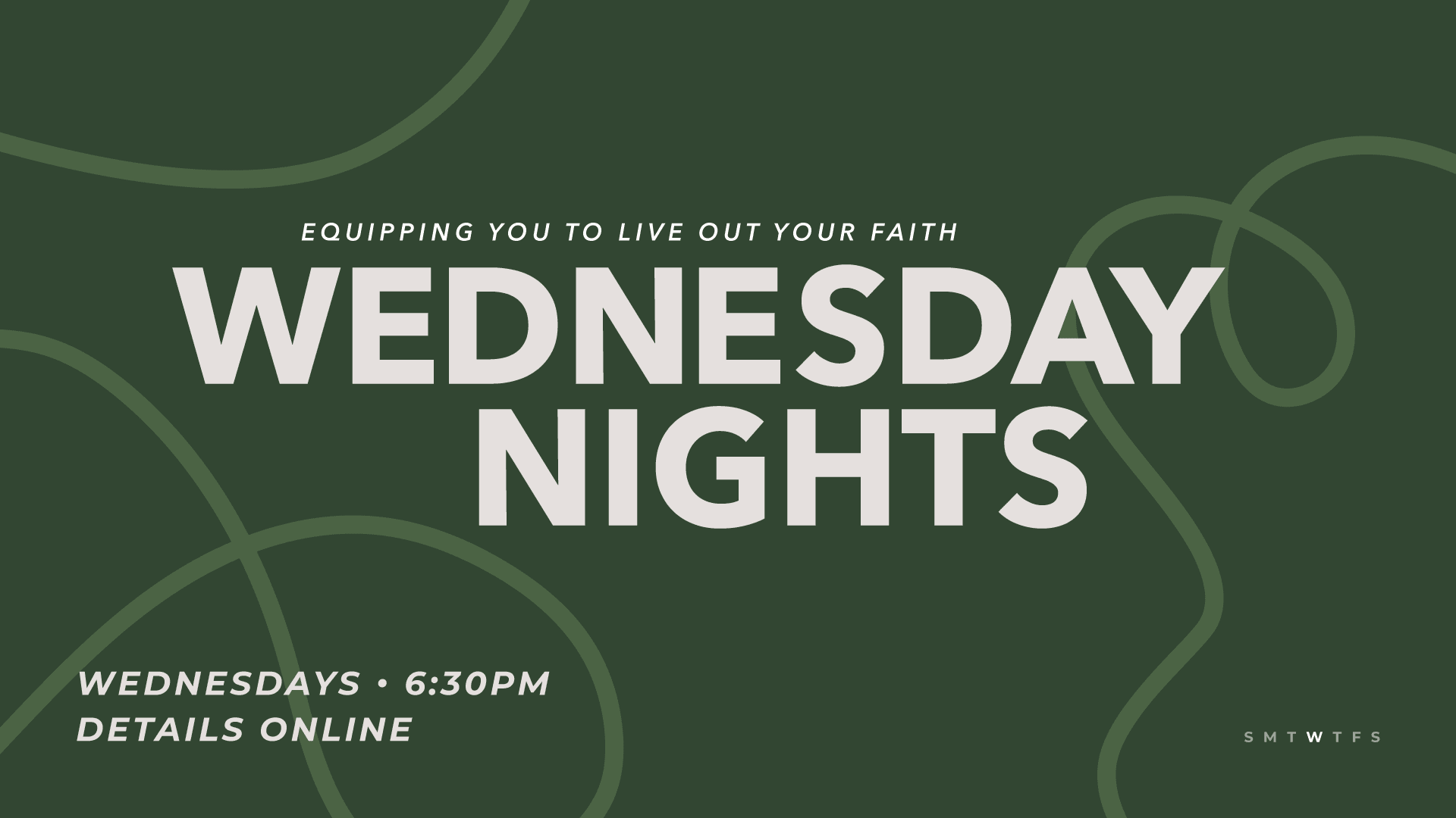 Wednesday Night Classes