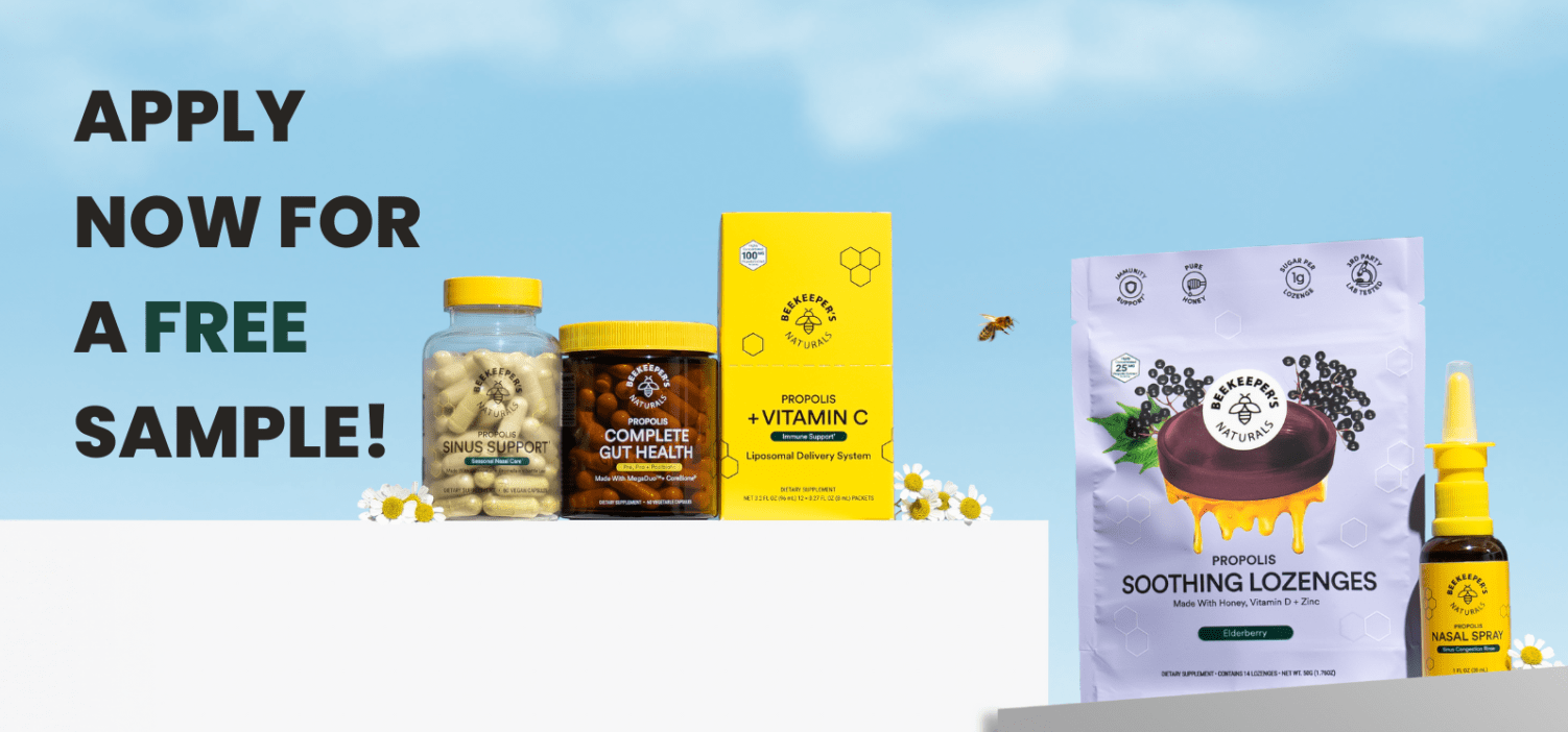 Apply Now For a Chance to Sample Our Natural, Hive-Powered Products!