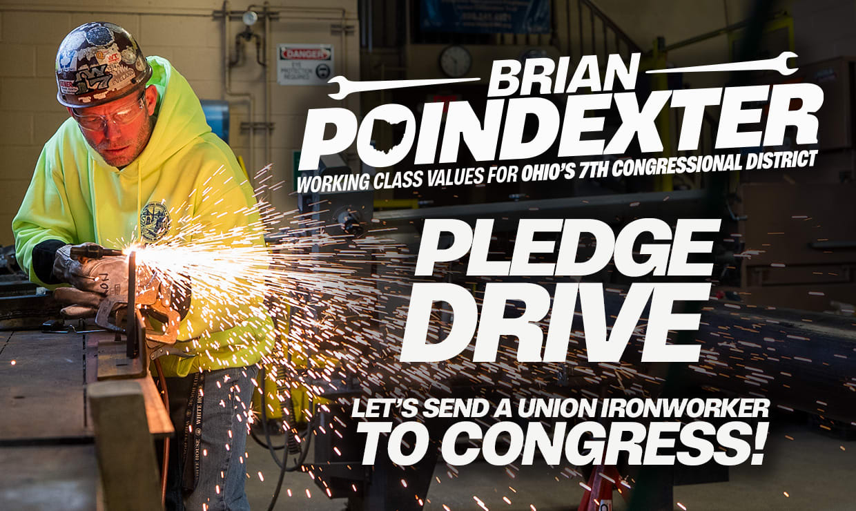 Pledge Drive | Brian Poindexter for Congress! Working Class Values for Ohio