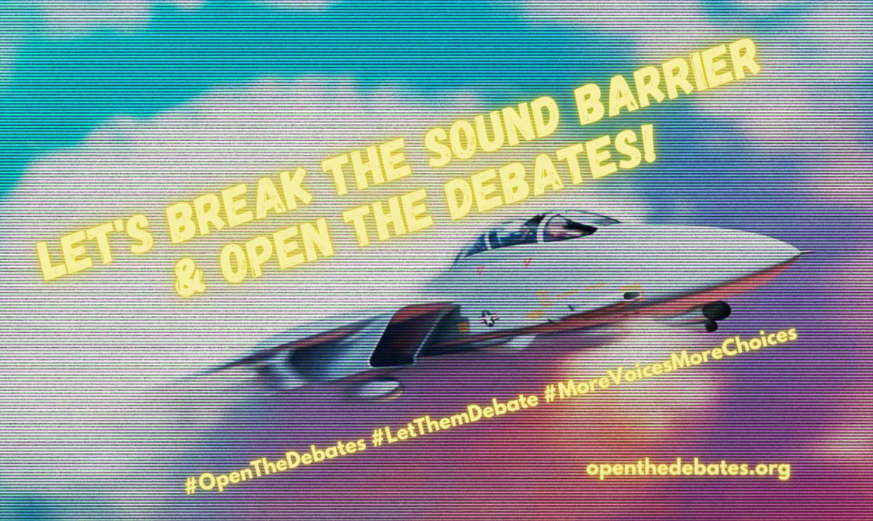 Let's break through the noise, together, & #OpenTheDebates!