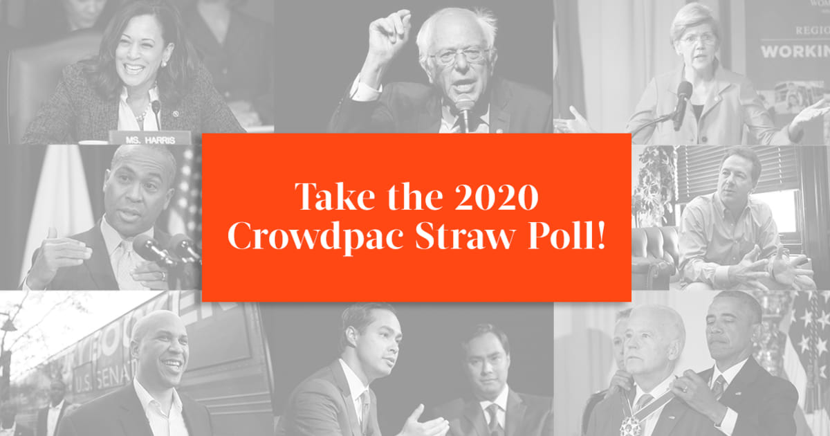 Take the 2020 Democratic Presidential Straw Poll! Crowdpac