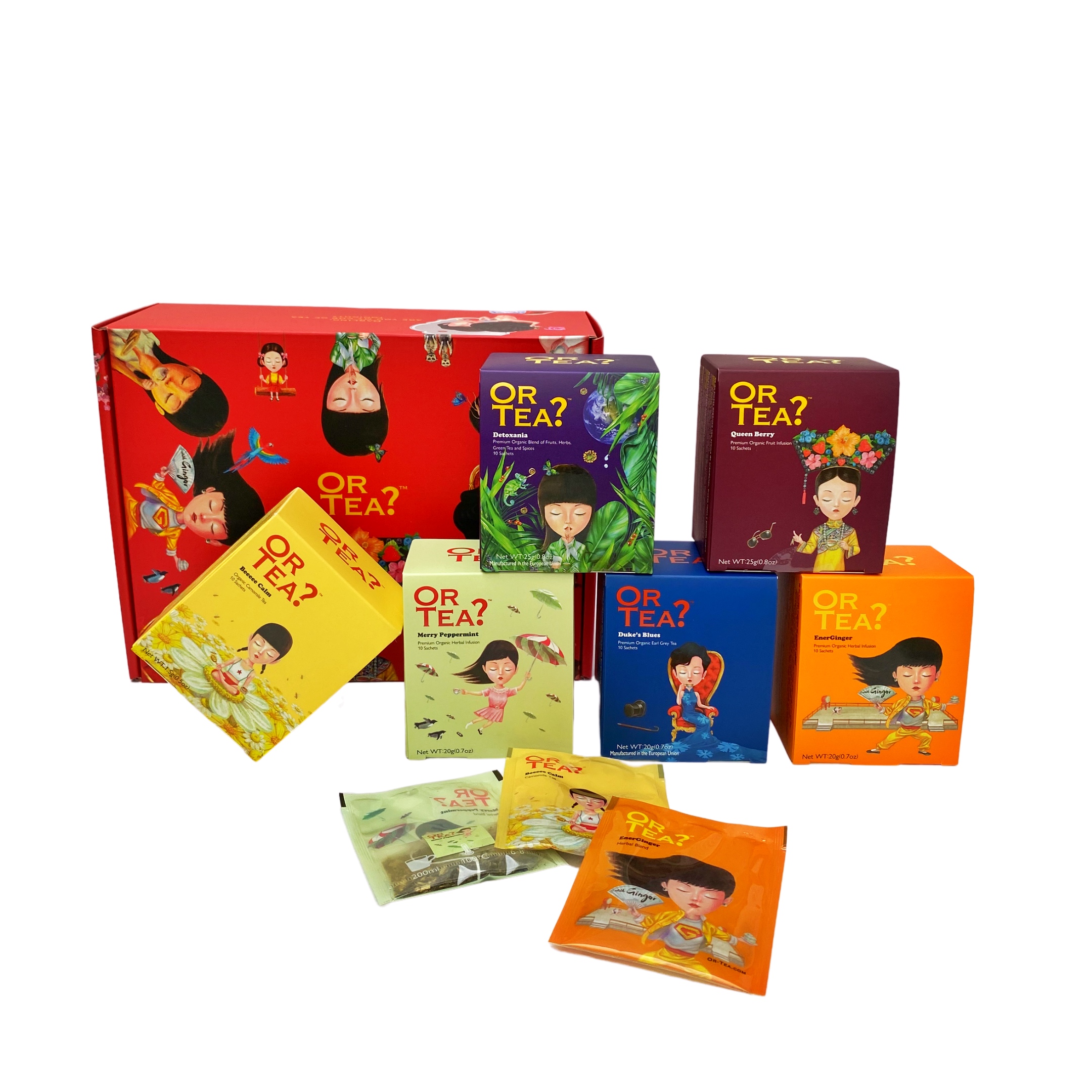 Giftbox  Thee - set 1: 6x 10-Sachet Box