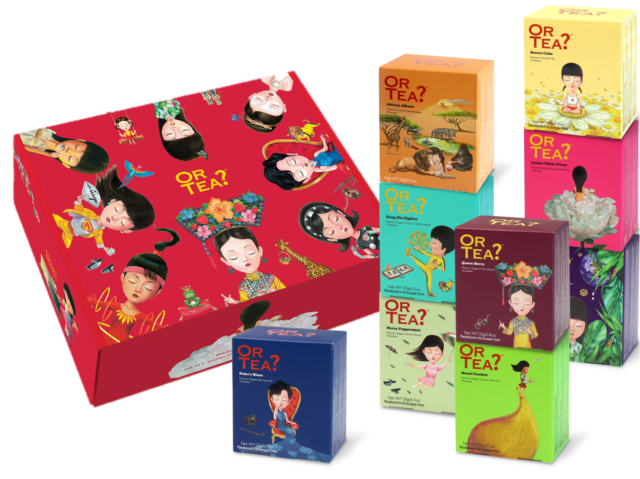 Giftbox Thee - set 2: 9x 10-Sachet Box