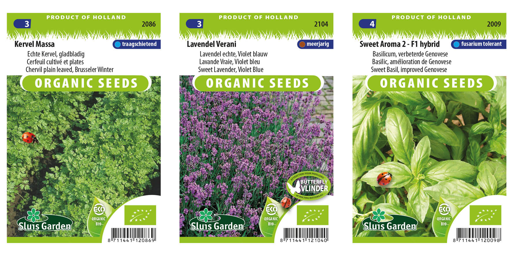 Kruidenzaden Bio extra (art nr 9)