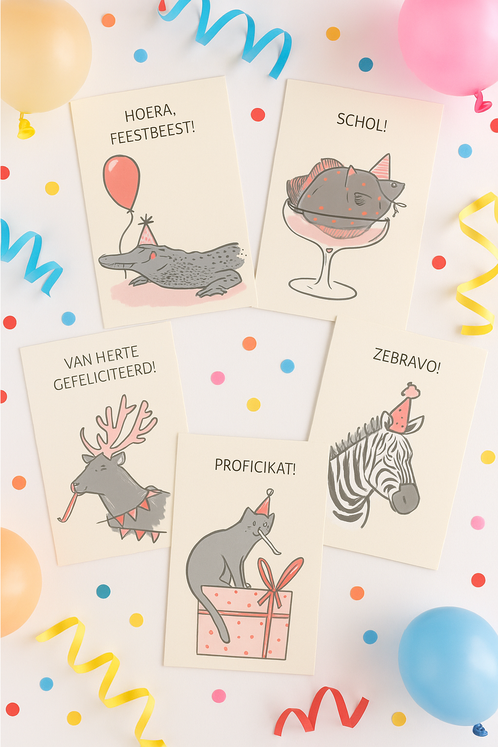 Pakket verjaardagskaarten