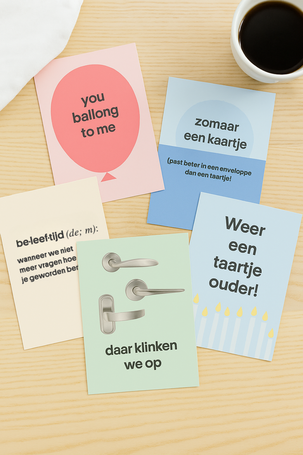 Mix wenskaarten en kerstkaarten