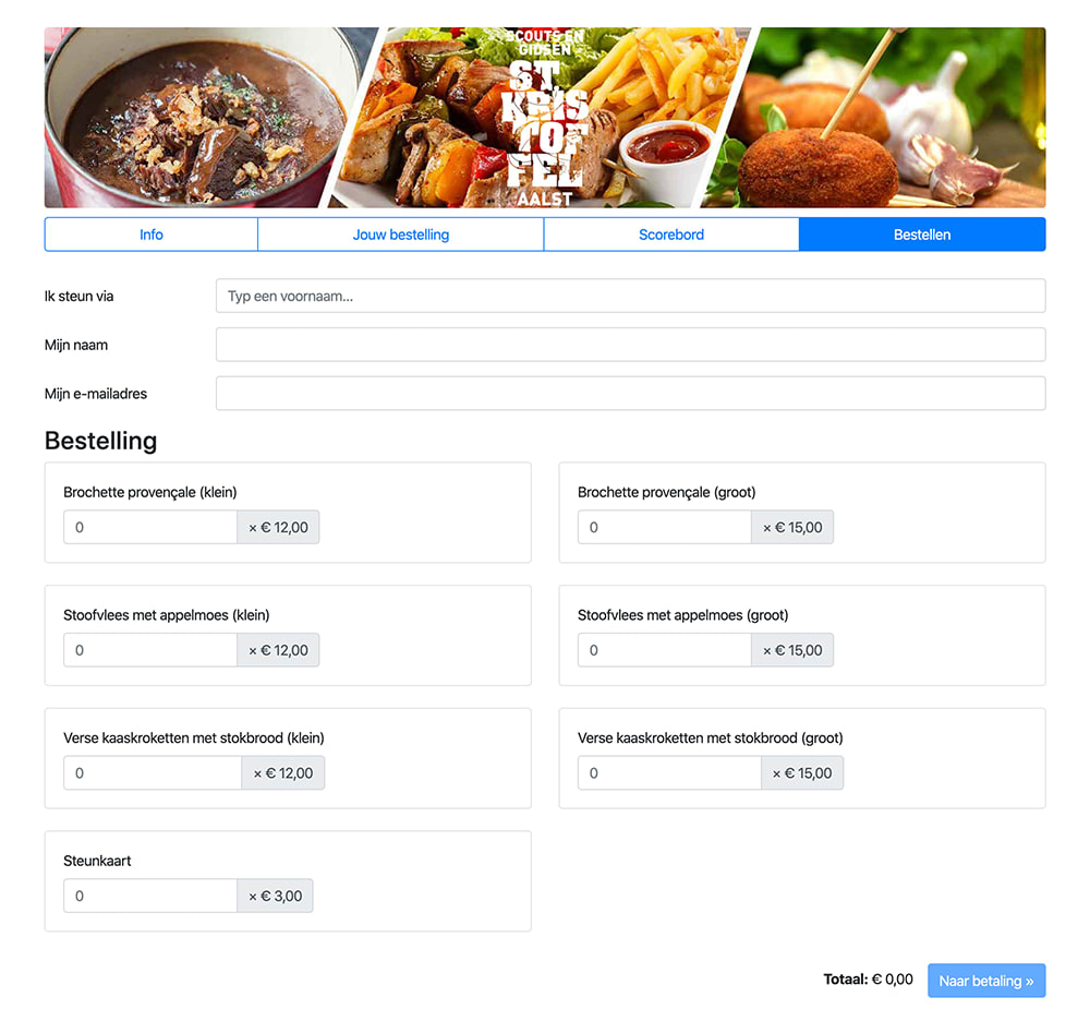 Commander en ligne était simple, paiement inclus