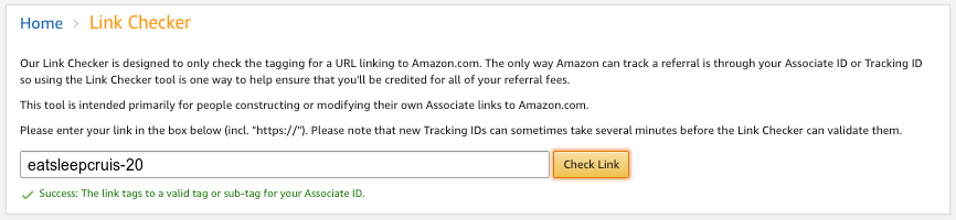 Amazon Affiliate URL Checker