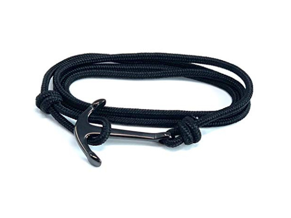 Anchor Bracelet - Paracord Black