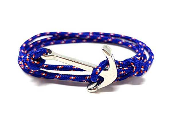 Anchor Bracelet - Paracord Blue