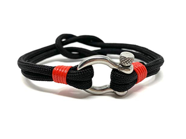 Anchor Bracelet - Shackle Black