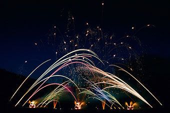 Fireworks At Butchart Gardens