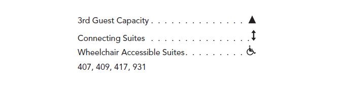 Legenda da planta do deck