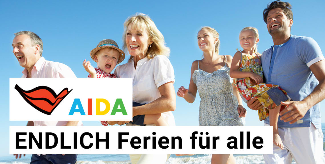 AIDA Ferien f&uuml;r alle Generationen