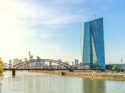 Frankfurt am Main, Deutschland &ndash; Skyline mit Europ&auml;ischer Zentralbank