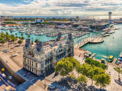 Barcelona, Spanien &ndash; Blick auf Port Vell