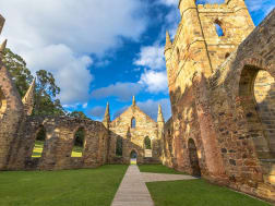 Port Arthur, Australia &ndash; Ruinas de piedra en el sitio hist&oacute;rico de Port Arthur