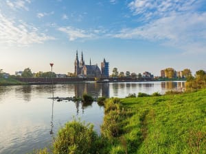 Stimmungsvolle Kulisse an der Maas