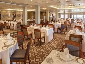 Queen Mary 2: Princess Grill Restaurant auf Deck 7