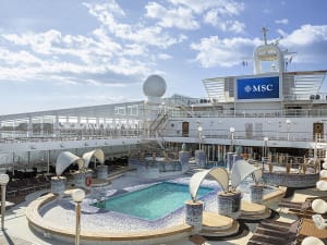 MSC Orchestra: Acapulco Pool Area Poolbereich Deck 13
