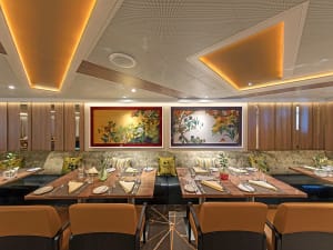 Seabourn Encore: Restaurant "The Colonnade" auf Deck 9