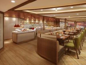 Seabourn Venture: Restaurant "The Colonnade" auf Deck 5