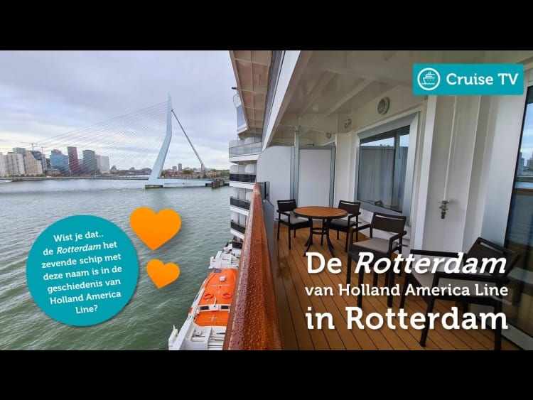De Rotterdam van Holland America Line in Rotterdam