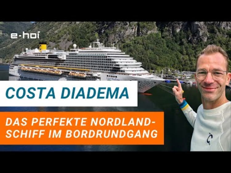 Costa Diadema auf Nordland Kreuzfahrt und Bordrundgang