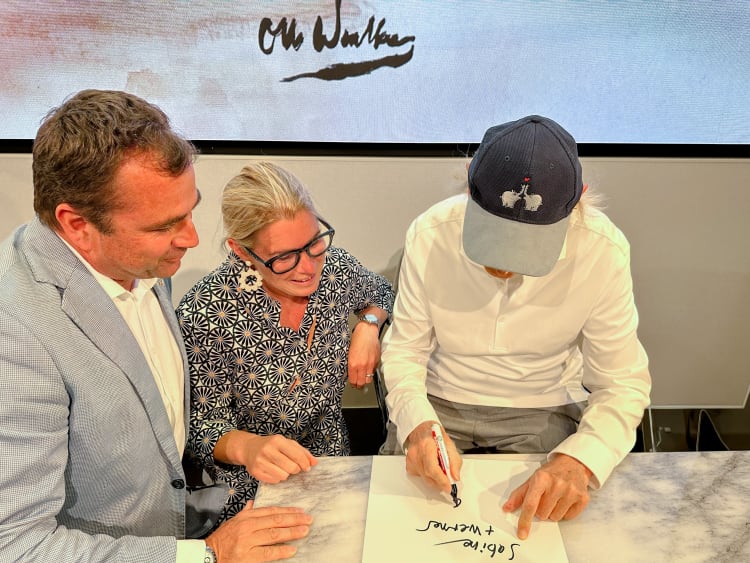 Otto Waalkes auf der Vernissage