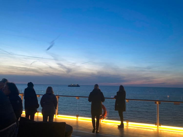 Aussicht auf dem Deck