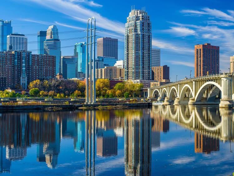 Beeindruckende Skyline am Mississippi