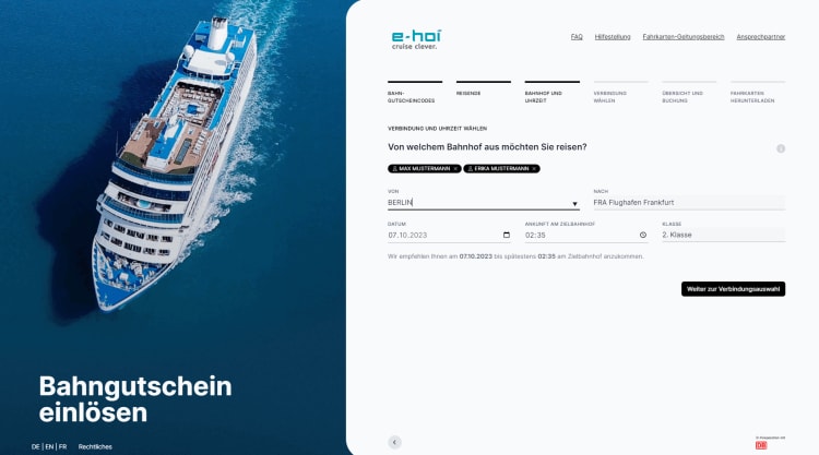 Mit dem Zug zum Flughafen