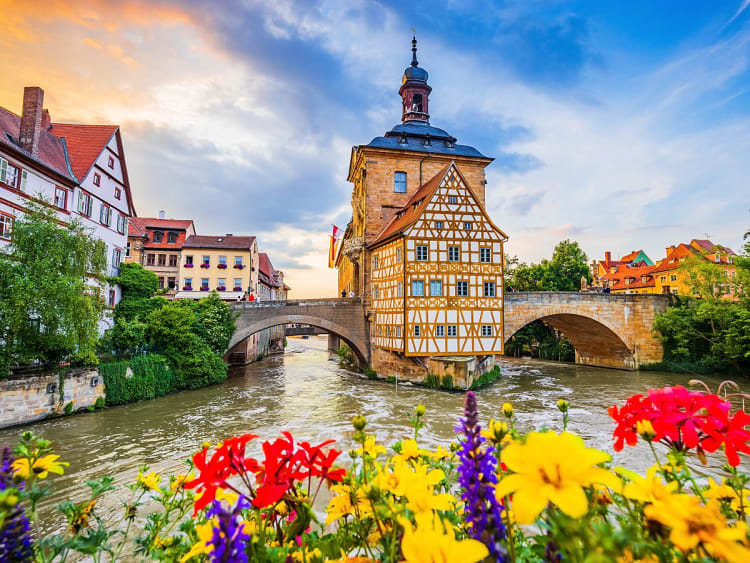 Bamberg, Germany &ndash; Beautiful town hall invites you to linger by the river