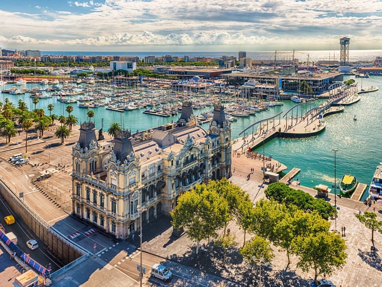 Barcelona, Spanien &ndash; Blick auf Port Vell