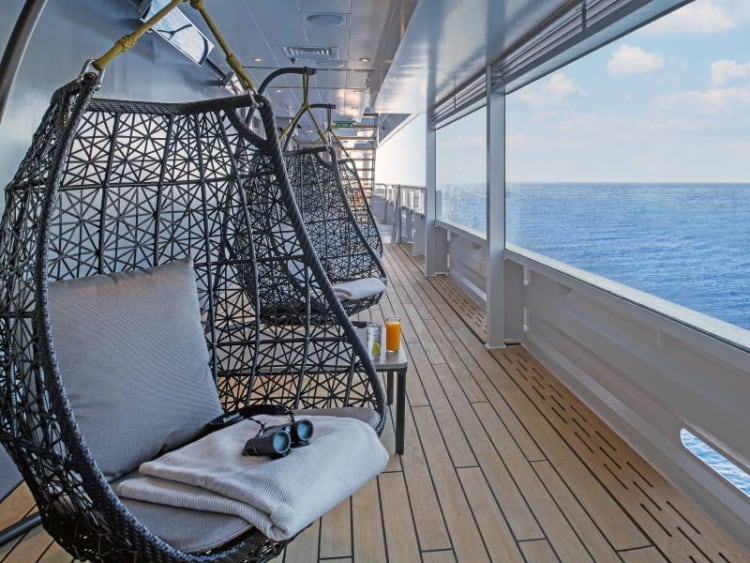 Scenic Eclipse II: Yacht Club Hanging-Chairs