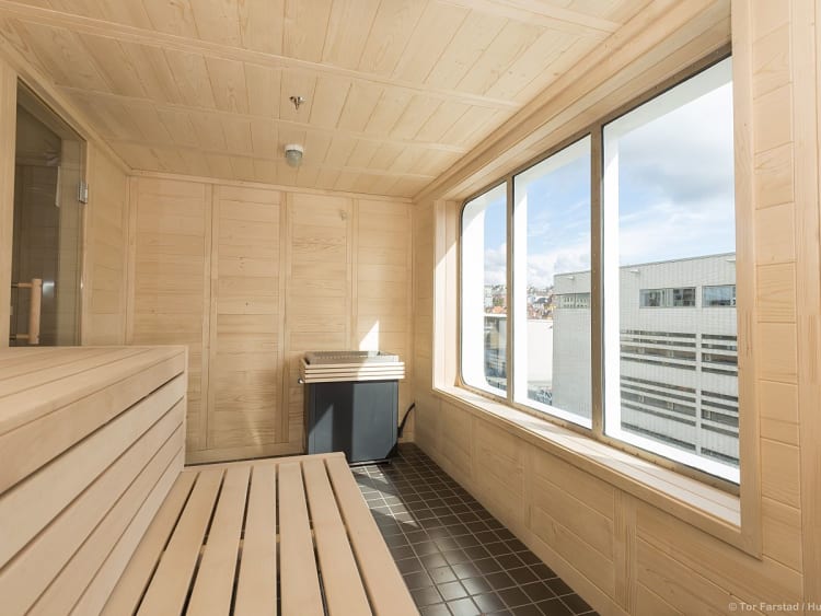 Spitsbergen: Sauna auf Deck 7