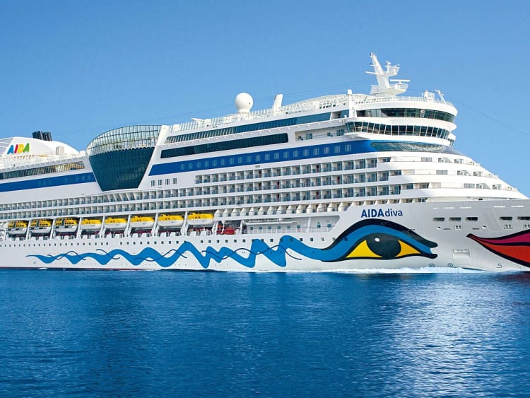 AIDAdiva: Au&szlig;enansicht