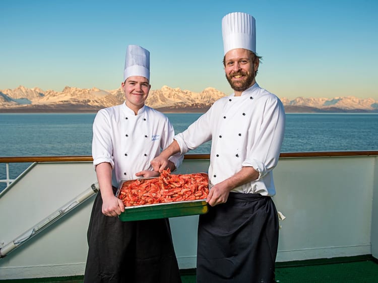 Trollfjord: Frische Garnelen