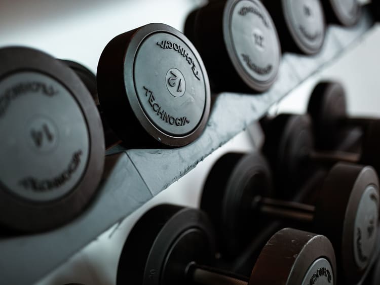 Midnatsol: Fitnessraum