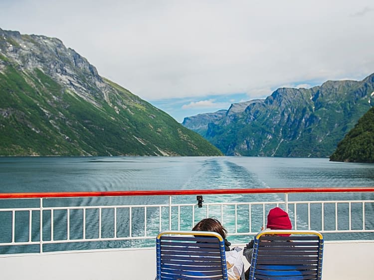 Finnmarken: Relaxen an Deck