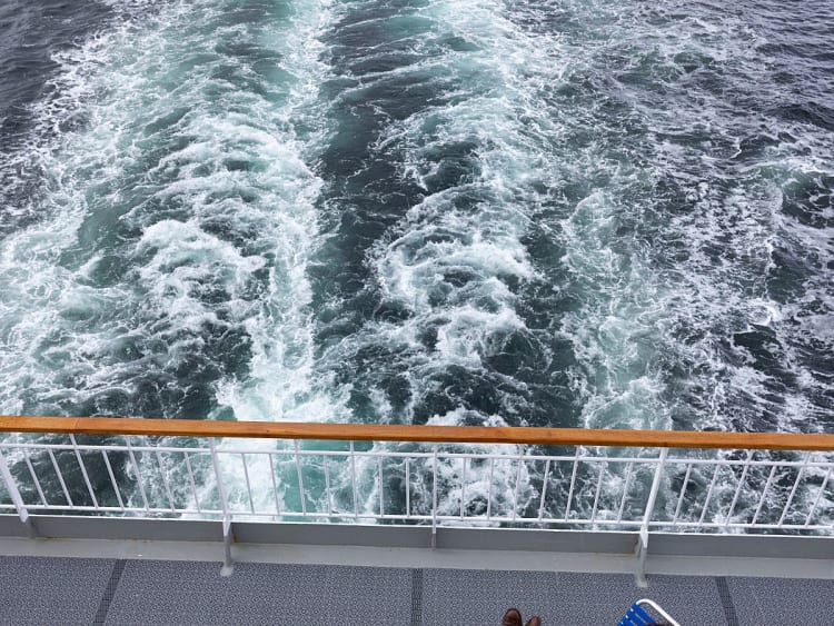 Richard With: Liegen an Deck