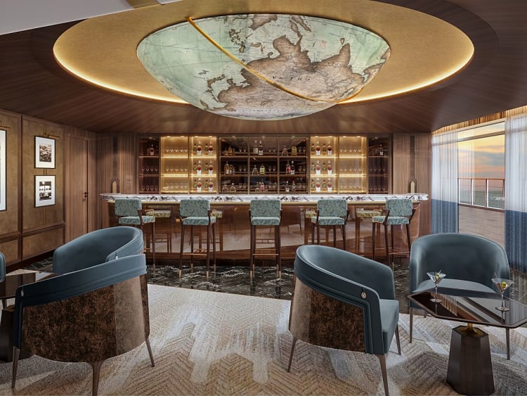 Seven Seas Prestige: Meridian Lounge mit Bar