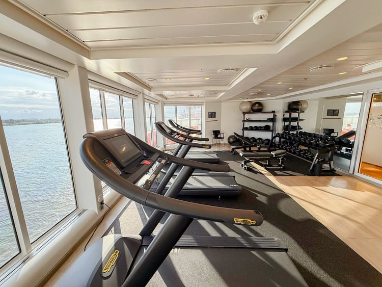 Finnmarken: Fitnessbereich auf Deck 7