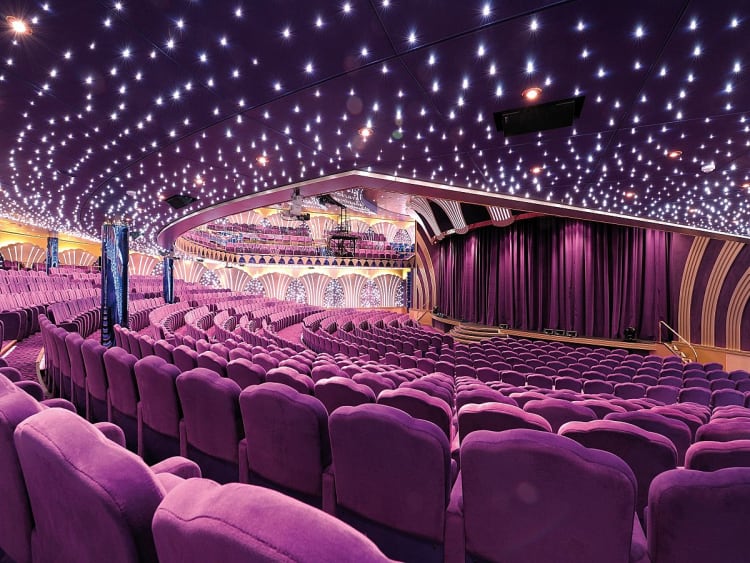 MSC Poesia: Theater mit Sternenhimmel