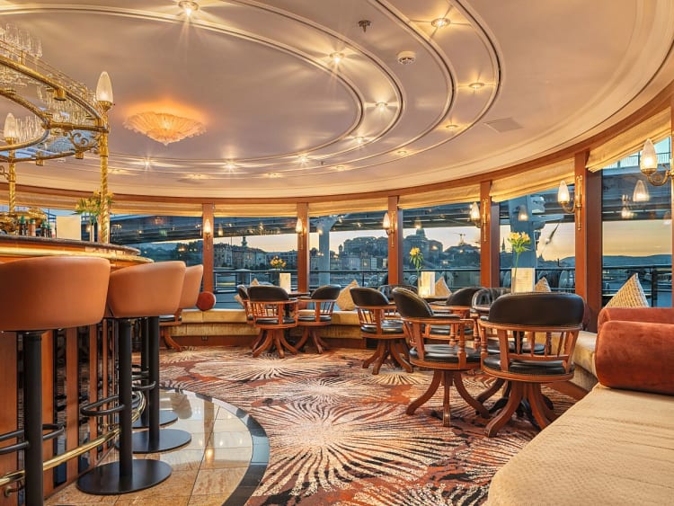 Thurgau Prestige: Panorama-Salon auf dem Oberdeck