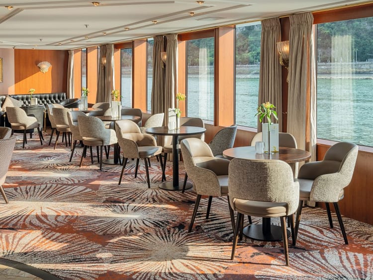 Thurgau Prestige: Panorama-Salon auf dem Oberdeck