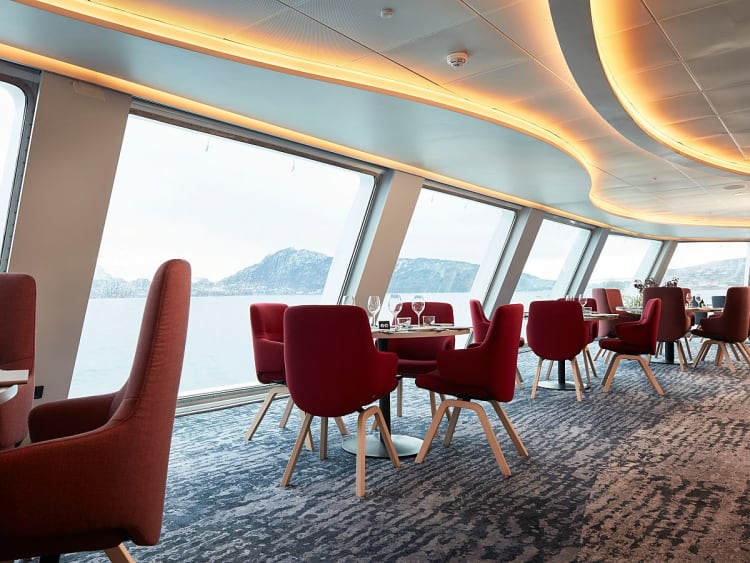 Havila Pollux: Havrand Restaurant auf Deck 6