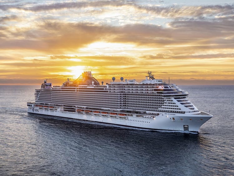 MSC Seashore: Au&szlig;enansicht