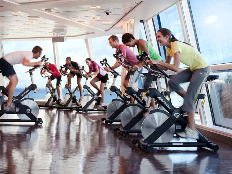 Celebrity Solstice: Indoor-Cycling Kurs im Fitness Center
